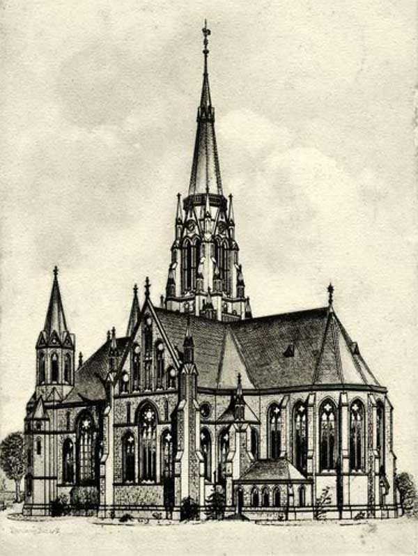 1900: Kirche Entwurf eines Neubaus